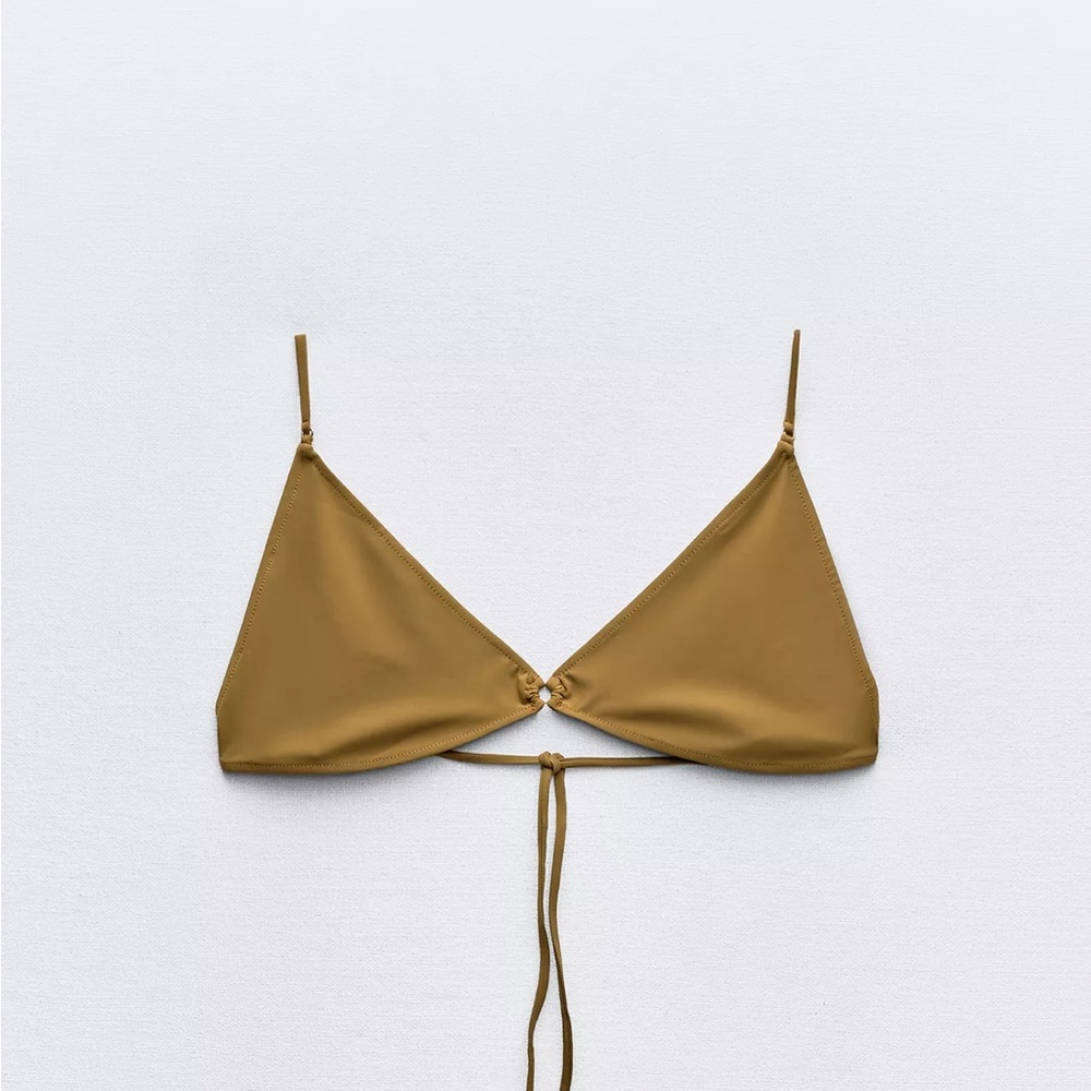 Zara Women's Tobacco Bikini Top XL